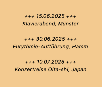 +++ 15.06.2025 +++Klavierabend, Münster+++ 30.0