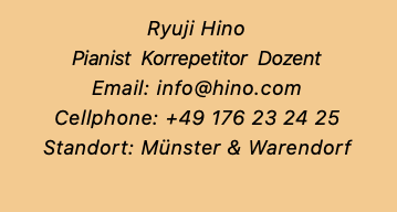 Ryuji HinoPianist  Korrepetitor  DozentEmail: in