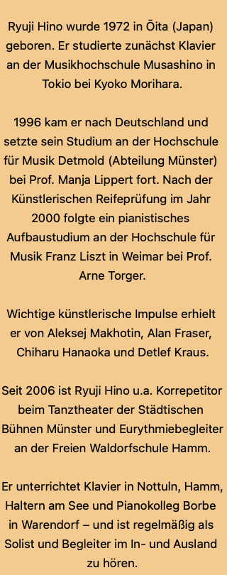 +++ 15.06.2025 +++Klavierabend, Münster+++ 30.0